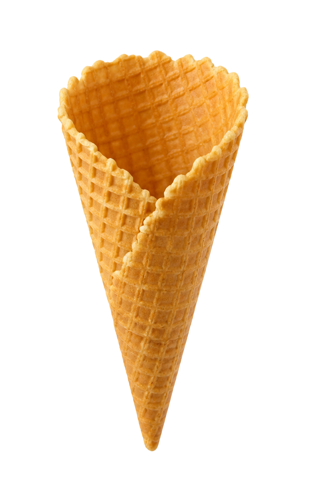 Leere Waffeltüte